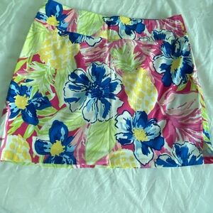 Rafaella Blue and Pink Mini Skirt Resort Wear
